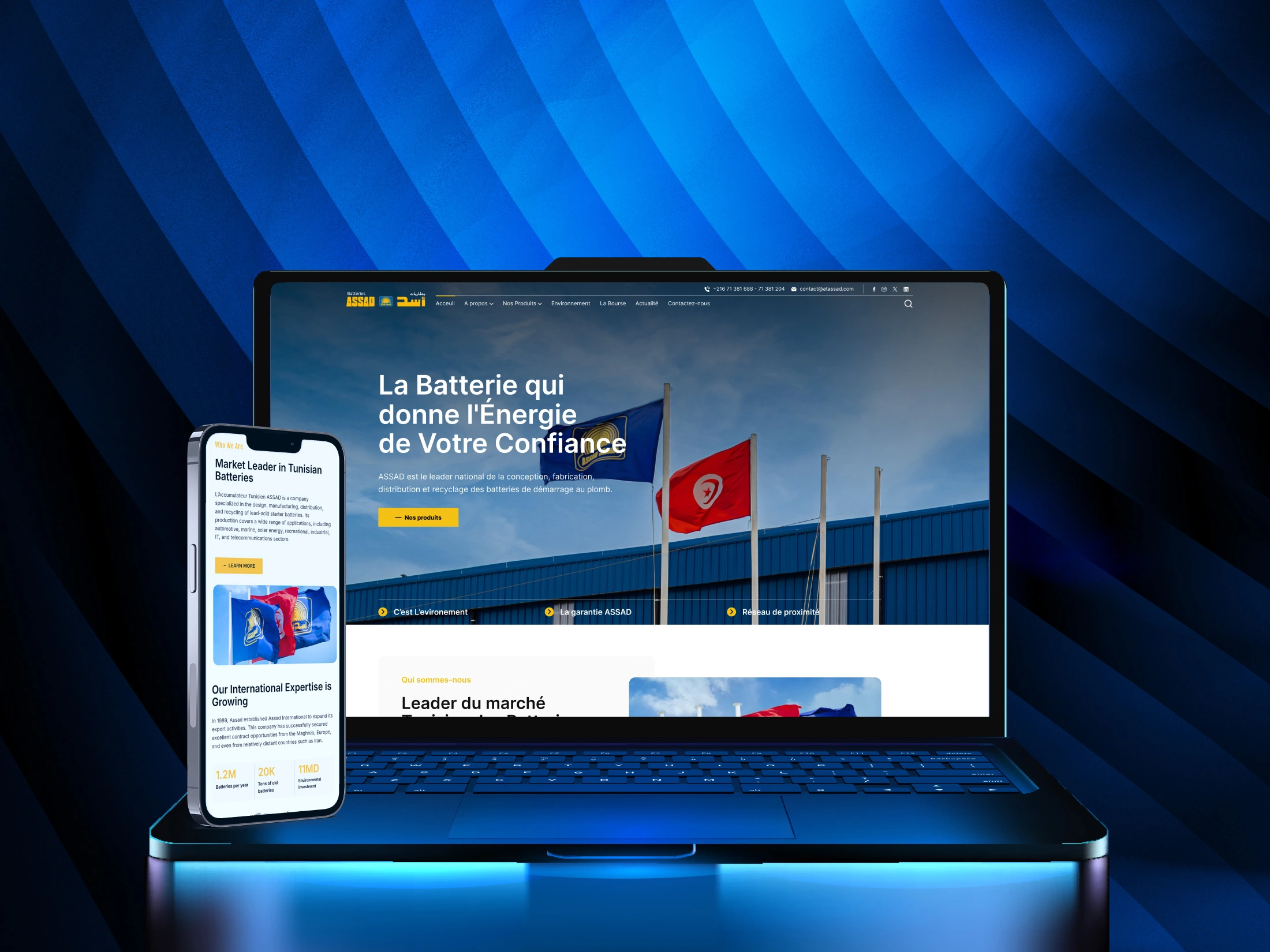 ASSAD Batteries website design & development